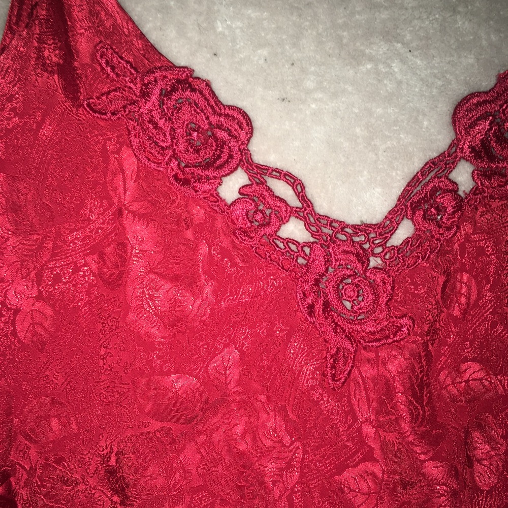 🔵Red Silk dress